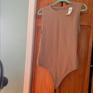 NWT Abercrombie  & Fitch Beige  Bodysuit